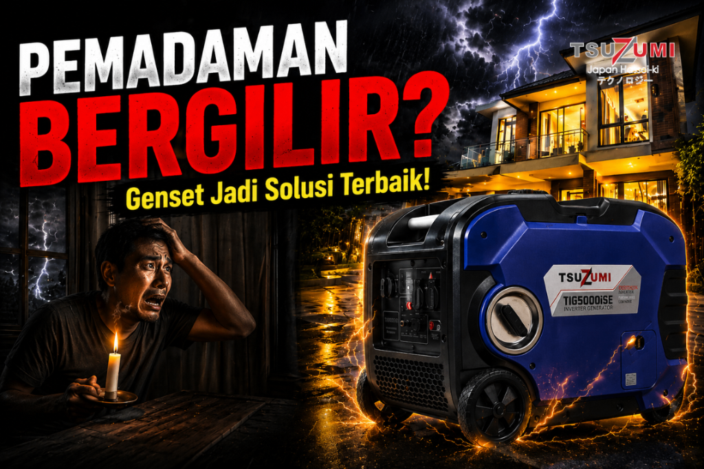Pemadaman Listrik Bergilir - Mengapa Genset Tsuzumi Menjadi Solusi Cadangan Listrik 